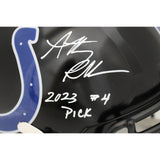 Anthony Richardson Autographed Indianapolis Colts F/S Helmet 4th Pick FAN 46660