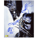 Alec Gillis, Tom Woodruff Jr., Ian Whyte Autographed AVP 8x10 Poster Art Photo