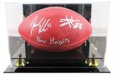 Travis Kelce & Jason Kelce "New Heights" Signed Wilson Duke Football W/ Case BAS