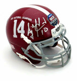 AJ McCarron Signed Alabama Crimson Tide 2011 BCS Commemorative Mini Helmet