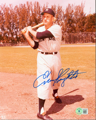 Yankees Enos Slaughter Authentic Signed 8x10 Vertical Photo Autographed BAS