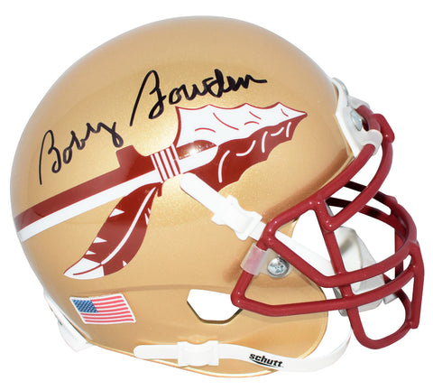 BOBBY BOWDEN AUTOGRAPHED FLORIDA STATE SEMINOLES MINI HELMET COA