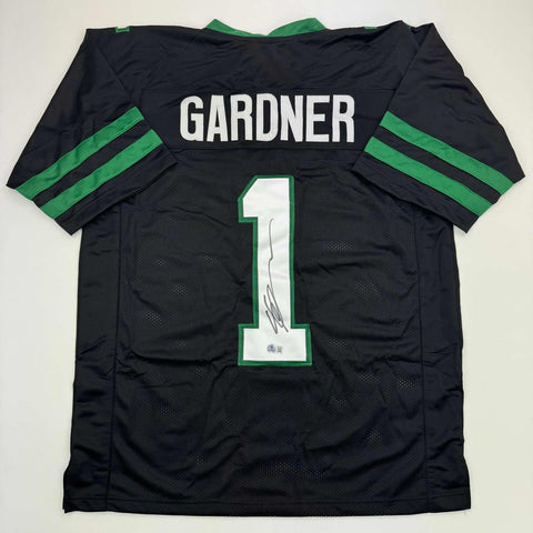 Autographed/Signed Ahmad Sauce Gardner New York Black Jersey Beckett BAS COA #2