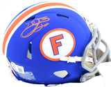 Emmitt Smith Autographed Florida Gators Blue Speed Mini Helmet- Beckett W Holo