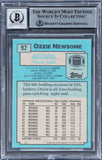 Browns Ozzie Newsome "HOF 99" Signed 1988 Topps #92 Card Auto 10! BAS Slabbed