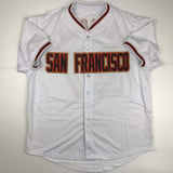 Autographed/Signed JUAN MARICHAL San Francisco White Jersey JSA COA Auto