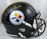 Roman Wilson Autographed Pittsburgh Steelers F/S Speed Helmet- Beckett W Holo