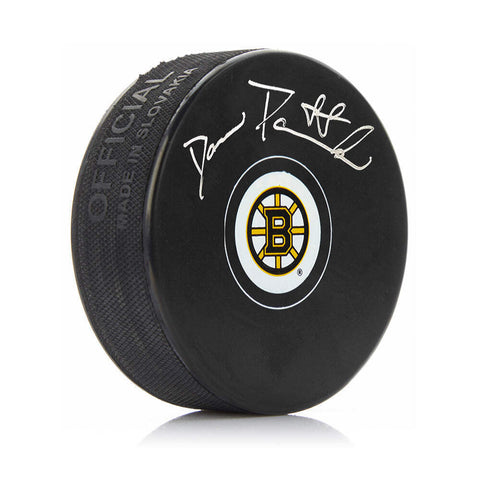 David Pastrnak Boston Bruins Autographed Signed Hockey Puck JSA PSA