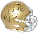 Jeremiah Owusu-Koramoah Autographed Notre Dame F/S Speed Helmet BAS 32532