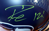 RUSSELL WILSON AUTOGRAPHED SEAHAWKS FULL SIZE HELMET 12S IN GREEN RW HOLO 104262