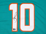 Tyreek Hill Autographed Miami Dolphins Nike Teal Game Jersey-Beckett W Hologram