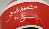 HERSCHEL WALKER AUTOGRAPHED GEORGIA RED FULL SIZE AUTH HELMET BECKETT 185882