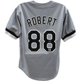 Luis Robert Autographed/Signed Grey Pro Style Jersey Beckett 45984