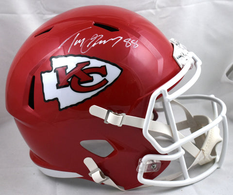 Tony Gonzalez Autographed Kansas City Chiefs F/S Speed Helmet- Beckett W Holo