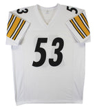 Maurkice Pouncey Authentic Signed White Pro Style Jersey Autographed JSA