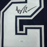 Autographed/Signed Jayron Kearse Dallas Blue Football Jersey JSA COA