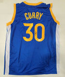 STEPHEN CURRY SIGNED PRO STYLE CUSTOM XL JERSEY JSA STICKER