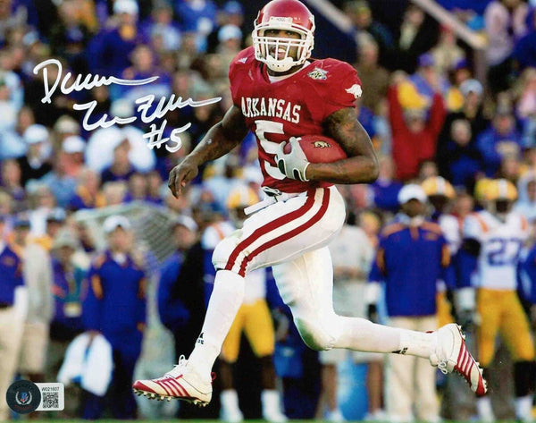 DARREN McFADDEN SIGNED AUTOGRAPHED ARKANSAS RAZORBACKS 8x10 PHOTO BECKETT