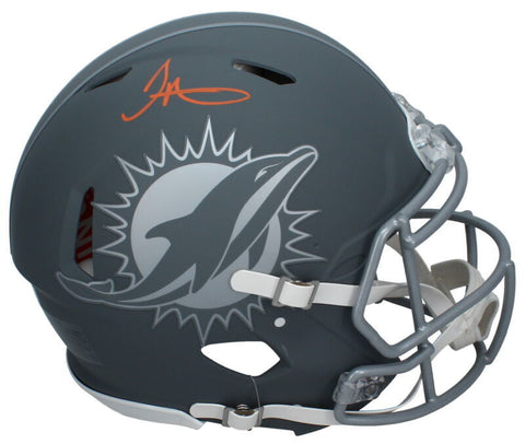 Tyreek Hill Autographed Miami Dolphins Slate Authentic Speed Helmet Beckett