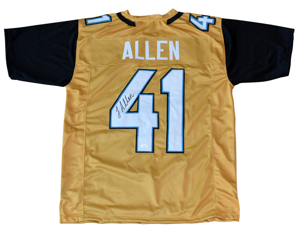 JOSH ALLEN AUTOGRAPHED SIGNED JACKSONVILLE JAGUARS #41 GOLD JERSEY JSA