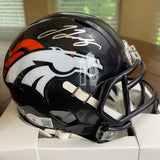 Jerry Jeudy Autographed Signed Denver Broncos Mini Helmet Beckett