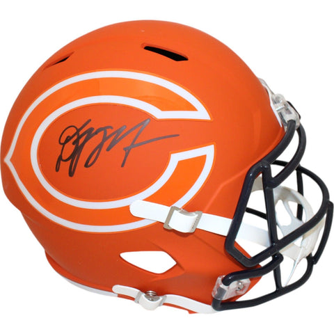 DJ Moore Autographed/Signed Chicago Bears F/S AMP Speed Helmet Beckett 48368