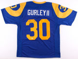 Todd Gurley Signed Los Angeles / St Louis Rams Blue / Yellow Jersey (PSA COA )