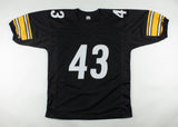 Troy Polamalu Signed Pittsburgh Steelers Jersey (Beckett) 8xPro Bowl Defsve Back