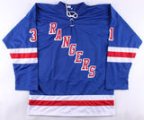 Ondrej Pavelec Signed New York Rangers Jersey (Beckett COA) Veteran Goaltender