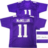 WASHINGTON HUSKIES JALEN MCMILLAN AUTOGRAPHED PURPLE JERSEY MCS HOLO 222069