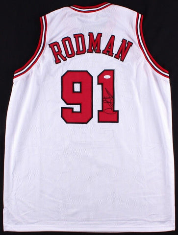 Dennis Rodman Signed Chicago Bulls Jersey / 5xNBA Champio / Mr Rebound / JSA COA