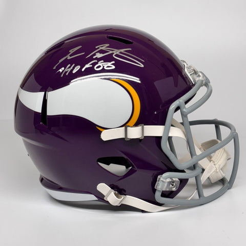 FRAN TARKENTON AUTOGRAPHED MINNESOTA VIKINGS FS REPLICA HELMET HOF 86 BAS