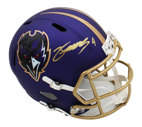 Zay Flowers Signed Baltimore Ravens Speed Full Size Alternate 2024 NFL Helmet