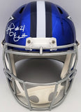 EZEKIEL ELLIOTT AUTOGRAPHED COWBOYS FLASH BLUE FULL SIZE HELMET BECKETT 203008