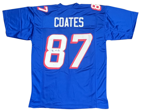 BEN COATES SIGNED AUTOGRAPHED NEW ENGLAND PATRIOTS #87 JERSEY JSA