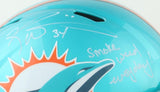 Ricky Williams Signed Dolphins Full-Size Helmet "Smoke Weed Everyday!" (Beckett)