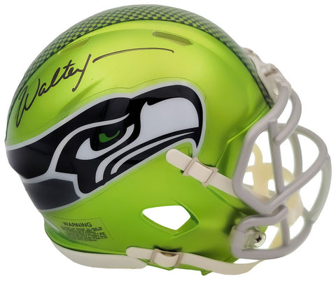 WALTER JONES AUTOGRAPHED SEAHAWKS FLASH GREEN SPEED MINI HELMET MCS HOLO 203087