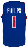 Chauncey Billups (PISTONS) Signed Blue Custom Basketball Jersey - (SCHWARTZ COA)