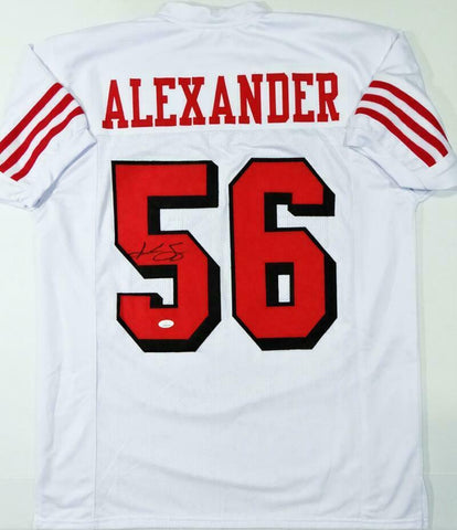 Kwon Alexander Autographed White Color Rush Pro Style Jersey - JSA W Auth *5