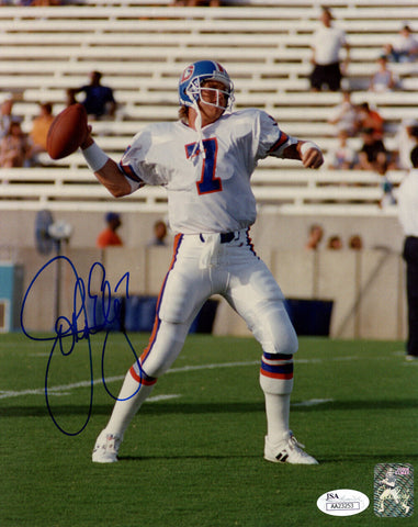 John Elway Autographed/Signed Denver Broncos 8x10 Photo JSA 48328