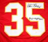 Christian Okoye Signed Red Pro Style Jersey w/ Nigerian Nightmare-Beckett W Holo