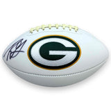 Rashan Gary Autographed Signed Green Bay Packers Logo Football - Beckett