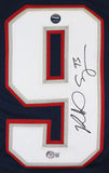 Richard Seymour Authentic Signed Navy Blue Pro Style Jersey BAS Witnessed