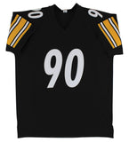 T.J. Watt Authentic Signed Black Pro Style Jersey Autographed JSA Witness