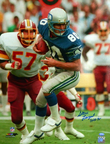 STEVE LARGENT AUTOGRAPHED SIGNED 16X20 PHOTO SEAHAWKS "HOF 95" MCS HOLO 112513