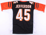 Malik Jefferson Signed Cincinnati Bengals Jersey (Jefferson Holo) Univ Texas L.B