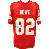 Dwayne Bowe Autographed/Signed Pro Style Red XL Jersey Beckett 48417