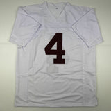 Autographed/Signed JERRY JEUDY Alabama White College Football Jersey Beckett COA