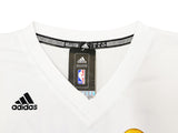 WARRIORS STEPHEN CURRY AUTOGRAPHED WHITE ADIDAS 2017 FINALS JERSEY XL BECKETT