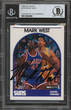 Suns Mark West Authentic Signed 1989 Hoops #228 Card Autographed BAS Slabbed